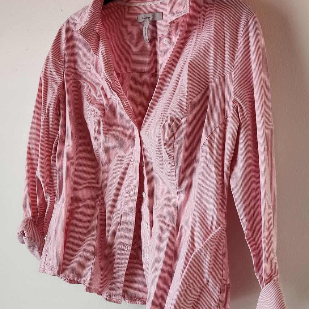 Pink Striped Button Down Shirt